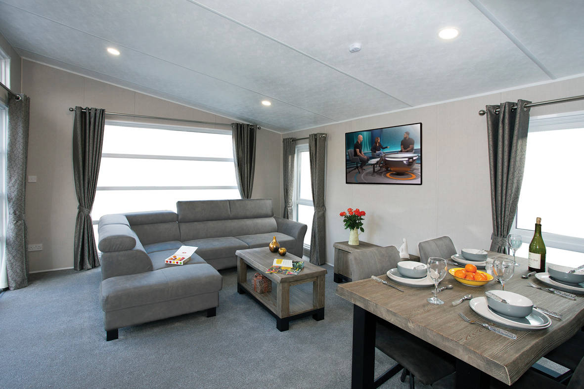 Delta Caravans Superior Caravan lounge